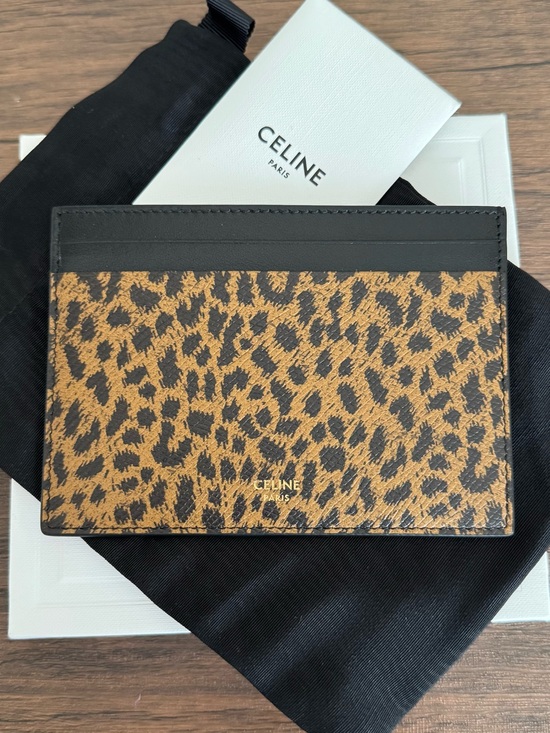 Celine Handbags - NEW CELINE Large Leopard Print Multifunction Card Holder